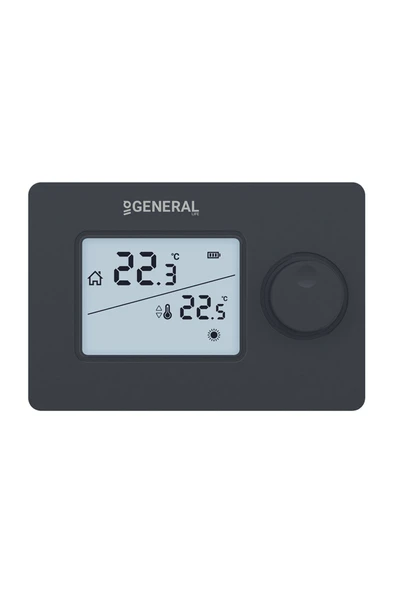 GENERAL Life Ht250 Siyah Set Kablosuz Dijital Oda Termostatı - 2