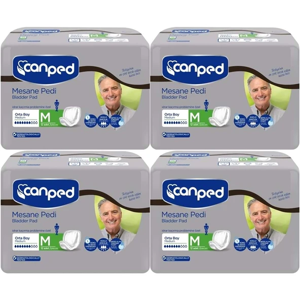 Canped Mesane Pedi Klasik Erkek M - Orta 48 Adet (4PK*12) ürün görseli 1