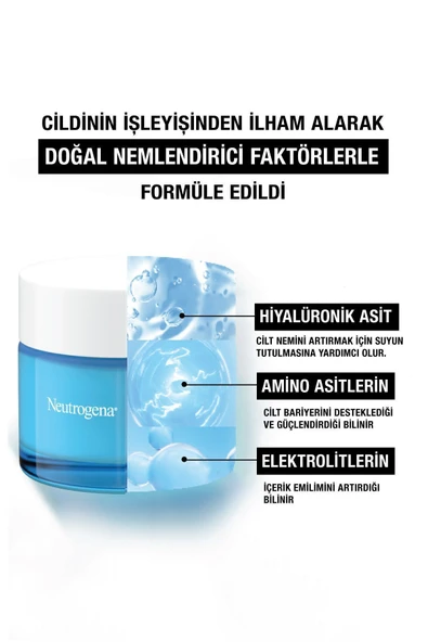Neutrogena Hydro Boost water Jel Yüz Nemlendirici Normal ve Karma Ciltler için - 6