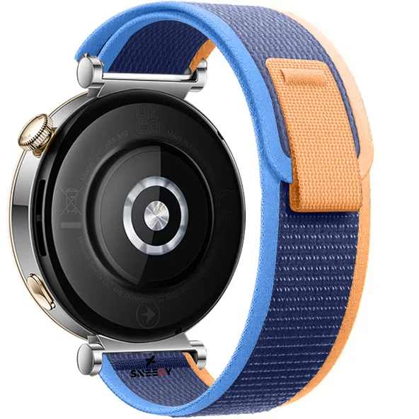 Huawei Watch GT 3 Elegant – Active 42mm Uyumlu 20mm Wander Trail Loop Kordon  Mavi Koyu - 10