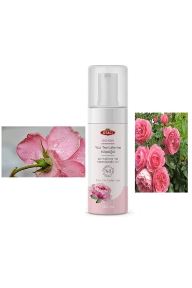 Otacı 150 ml Doğal Gül Kürü Yüz Temizleme Köpüğü