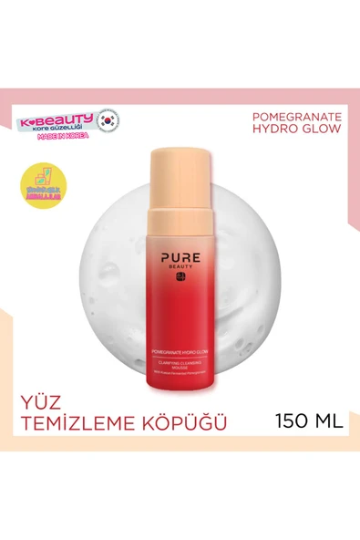 PURE BEAUTY Pomeg.hydroglow Temizleme Köpüğü 150ml