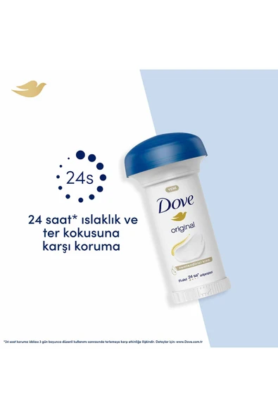 Dove Original Kadın Stick Deodorant 1/4 Nemlendirici Krem Yeni 50 ml - 5