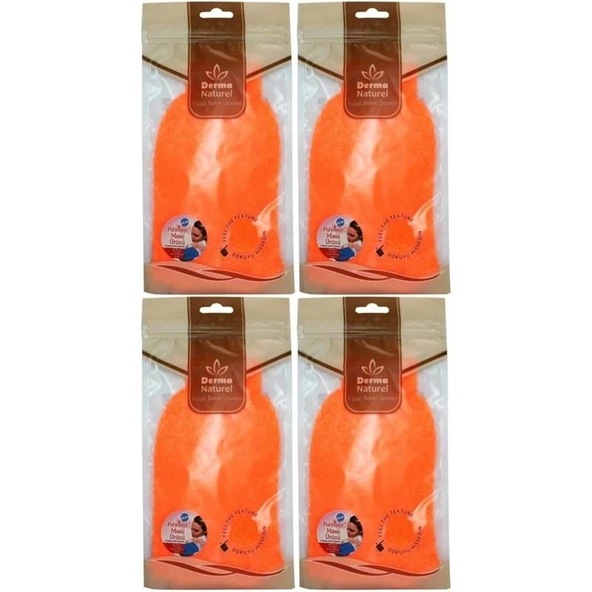 Derma Naturel Banyo Eldiveni Renkli MS-05 (4 Lü Set) ürün görseli