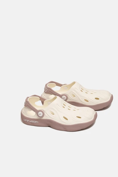 5517 Vaneda Pro Hybrid Sandalet Kadın Terlik Fildişi - 4