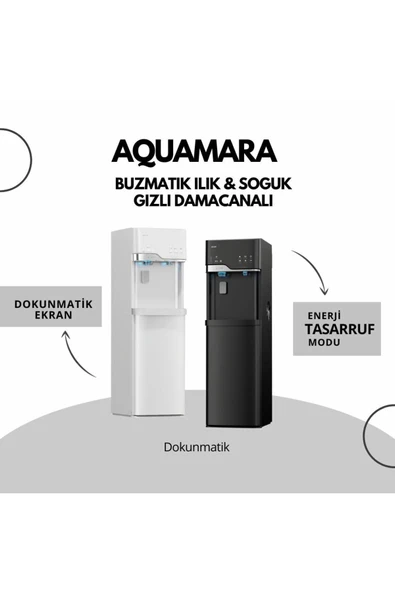 Aquamara Buz Makinalı Su Sebili/Beyaz - 2