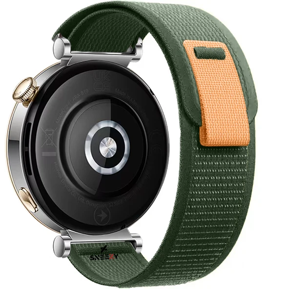 Huawei Watch GT3 42mm Uyumlu 20mm Wander Trail Loop Kordon  Haki - Resim 2
