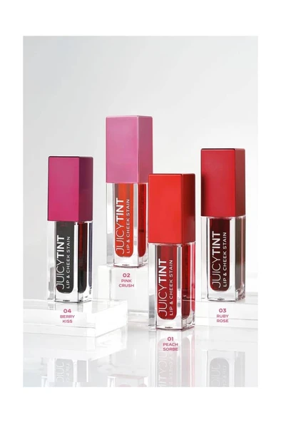 Golden Rose Juicy Tint Lip & Cheek Stain No: 03 Ruby Rose - Ruj & Allık