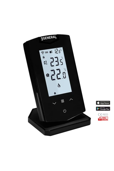 GENERAL Ht500set Akıllı Oda Termostatı Siyah - 2