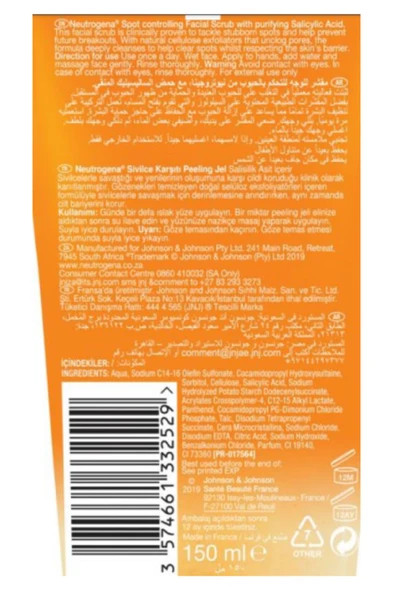 Neutrogena Sivilce Karşıtı Peeling Jel 150 ml - 3