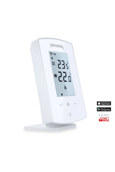 GENERAL Life Ht500S Smart Wifi Kontrollü Akıllı Oda Termostatı Beyaz - 2