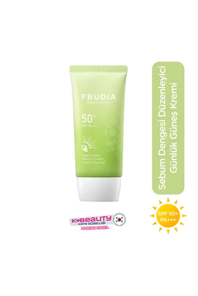 FRUDIA Green Grape Gözenek Kontrol Güneş Kremi SPF50 50g