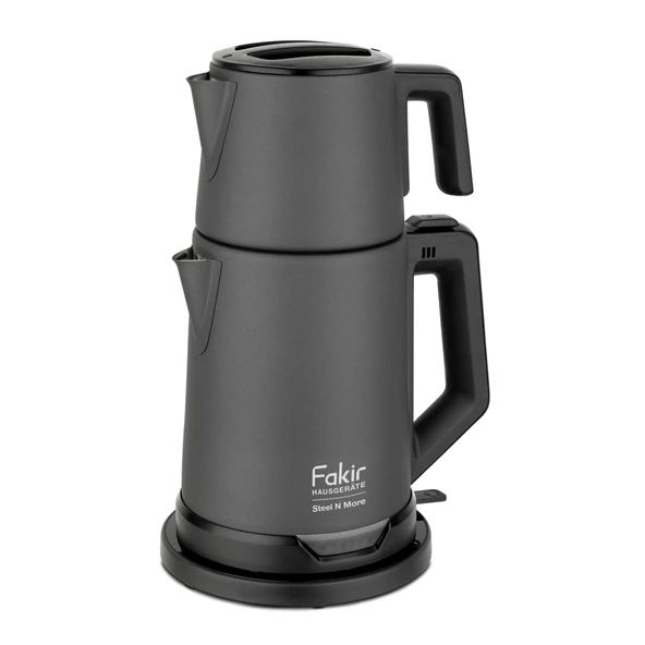 AMBALAJ HASARLI Fakir Steel N More Antrasit 1650 W Çelik Çay Makinesi