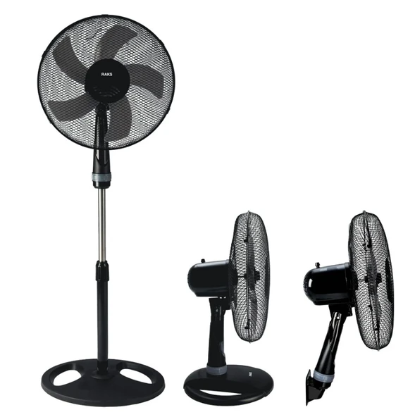 RAKS 16inç / 40cm 55w 3 ü 1 Arada Ayaklı - Duvar ve Masa Tipi Vantilatör 3 Kademe 220v - 2