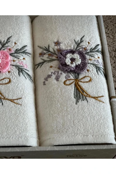 Home %100 Pamuklu 3'lü El-Yüz Havlusu - 2