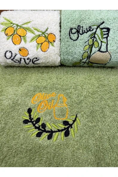 Home 6'Lı Zeytin Desenli Mutfak Havlusu - 4
