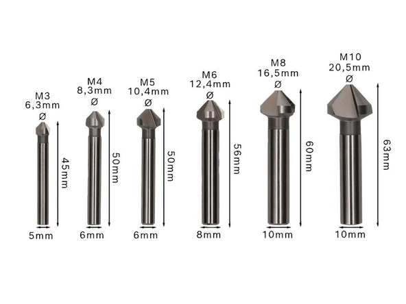Bosch PRO Soft Metal HSS Havşa Ucu Seti, 6lı - Resim 3