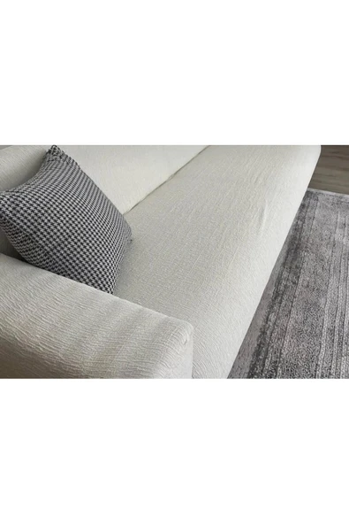 Home Geçirmeli Lastikli Koltuk Örtüsü Seti 3+3
