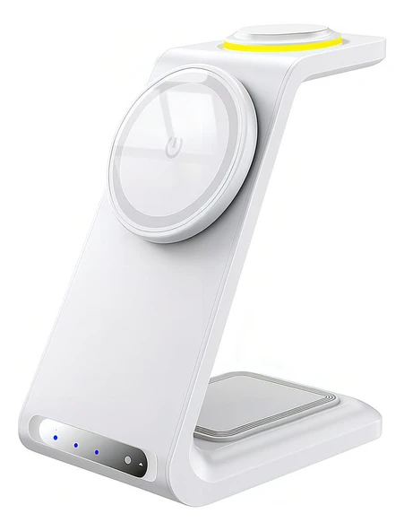 Iphone Airpods Watch / Android 3-in-1 Uyumlu Kablosuz Wireless Şarjlı Standı Aİr-AW1 - 20w ürün görseli
