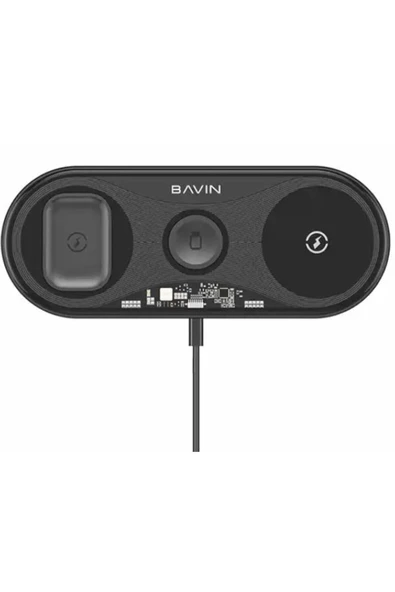 Apple iPhone Airpods Watch / Android 3-In-1 Uyumlu Kablosuz Wireless Şarjlı Standı