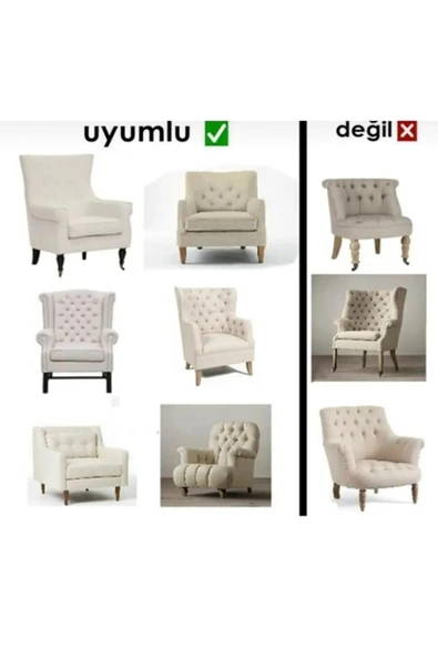 Home Battal Boy Geçirmeli Lastikli Koltuk Örtü Seti 3+3+1+1 - 3