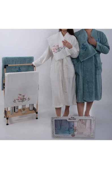 Home Bambu Çift Kişilik Bornoz Takımı