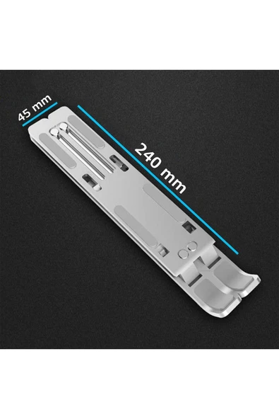 Pnmtek Alüminyum Katlanabilir Ayarlı Dizüstü Laptop Notebook Standı - 4