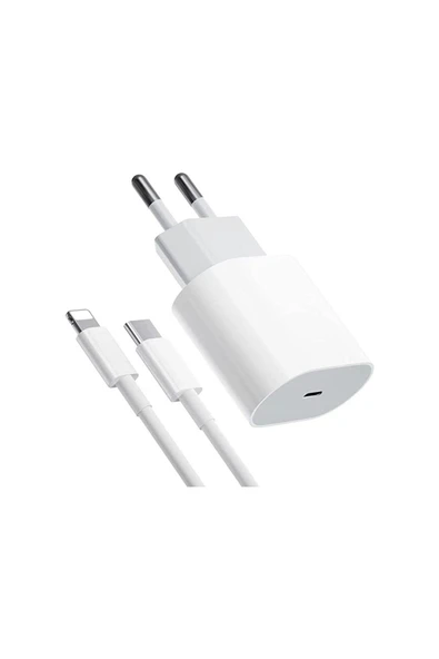 Eta Tech Apple iPhone 13-13 Pro- 13 Pro Max Uyumlu 20W Şarj Adaptörü Lightning 1metre Kablo