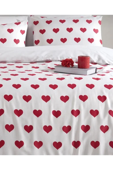 Home Çift Kişilik Kalpli Nevresim Takımı - 3