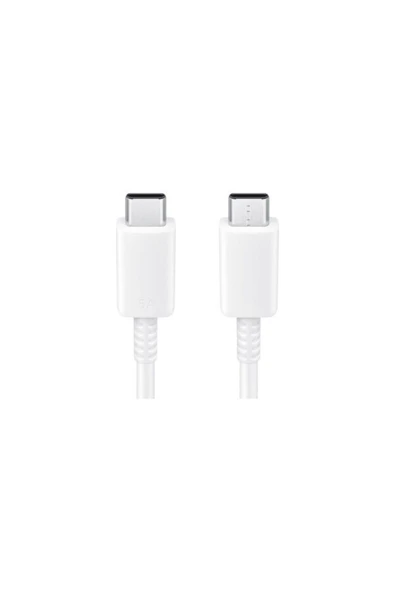 Eta Tech Samsung Galaxy S24 Uyumlu 45 Watt Hızlı Şarj Kablosu - Usb-C Kablo - Beyaz - 2