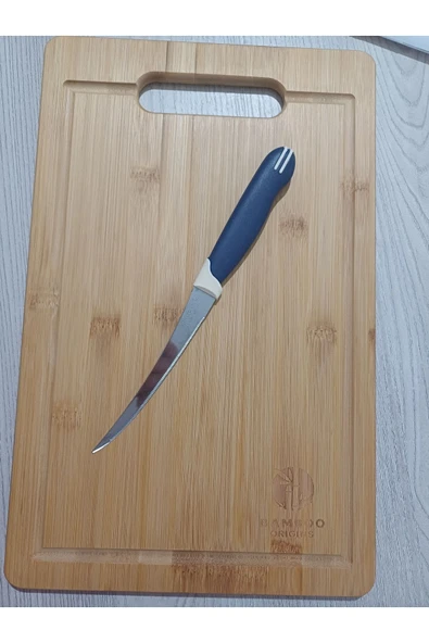 Bambu kesme tahtası orijinal bambu, ekmek kesim tahtasi,meyve sebze doğrama tahtası,et kesme tahtası - 4