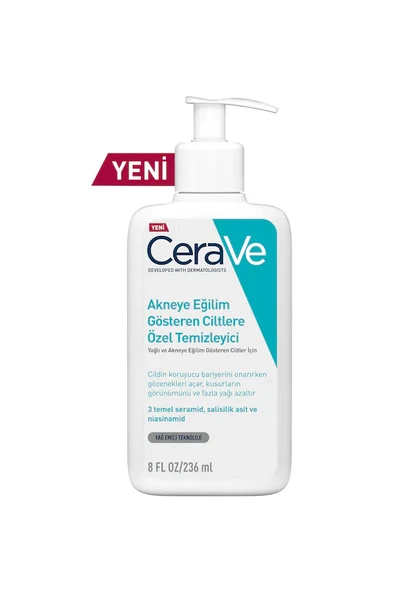 CeraVe Yağlı ve Akneye Eğilim Gösteren Ciltlere Özel Temizleyici 236 ML - 1