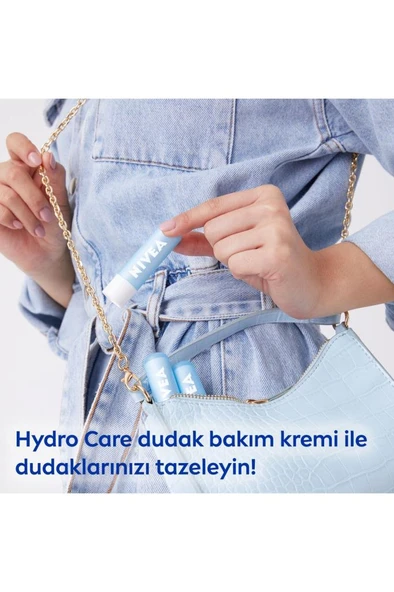 Nivea Güneş Koruyucu Dudak Bakım Kremi Hydro Care 4,8gr,24 Saat Nem, Doğal Yağlar,spf 15 - 3