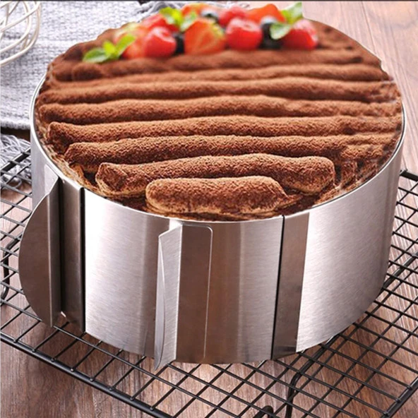 Ayarlanabilir Turta Çemberi 16-30 cm / Yuvarlak Pasta Kalıbı - 2