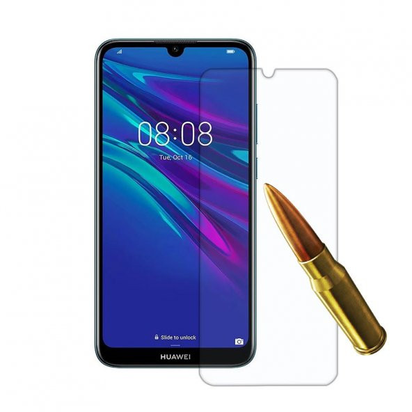 Huawei Y6 2019 Uyumlu Kırılmaz Cam Ekran Koruyucu - 3