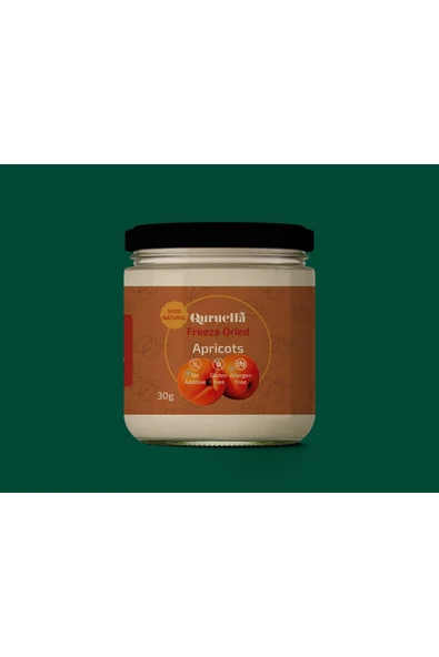Quruella Freeze Dried KAYISI 30gr. Dondurularak kurutulmuş meyve - 1