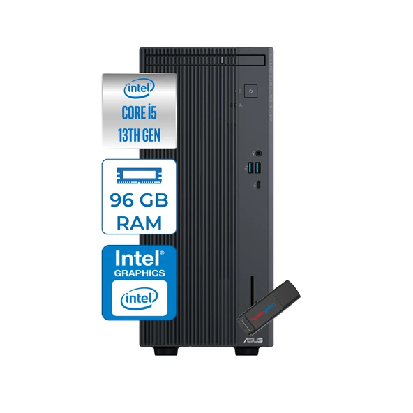 Asus Expertcenter P500MV Intel Core I5-13420H 96GB Ddr5 256GB SSD WIN11HOME Minitower Masaüstü Bilgisayar WA5136216512B0DH31+Zettausbbellek ürün görseli 1