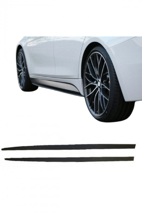 Bmw F10 Yan Marşpiyel Altı LİP Takımı (Plastik) Piano Black, Parlak Siyah Lip