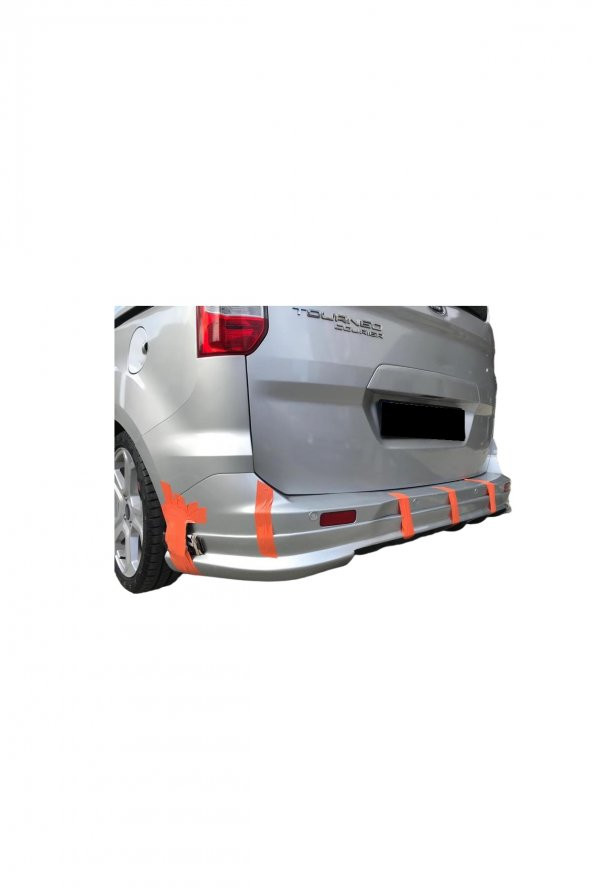 Ford Tourneo Courier Arka Ek (Plastik) Boyasız Arka Tampon Eki, Difüzör