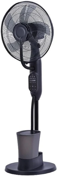 The Wlue Uzaktan Kumandalı Buzlu Vantilatör Buharlı 2.8 Litre Nemlendirici Fan Zaman Ayarlı Ultra Sessiz Tekerlekli - 2