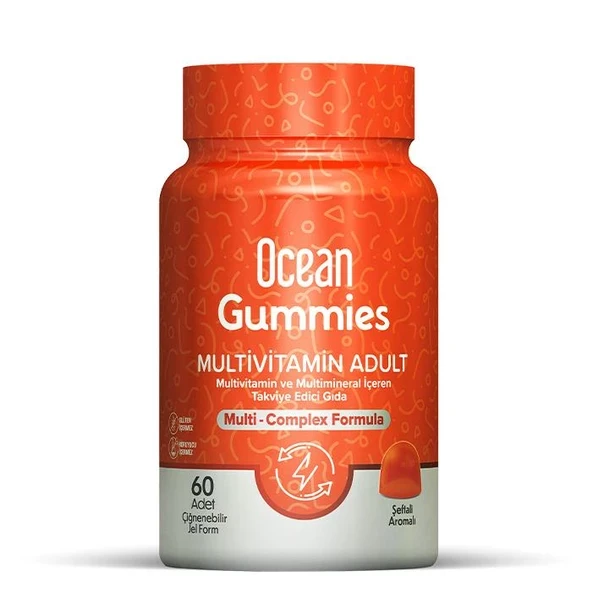 Ocean Gummies Multivitamin Adult 60 Çiğnenebilir Jel Form