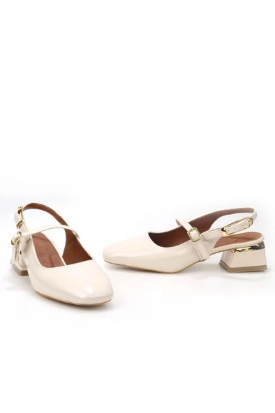 Pisagor Ps-33710 Arkası Açık Kadın Topuklu Ayakkabı - 11