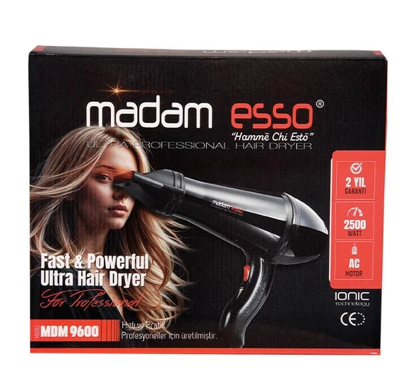 MADAMESSO Mdm-9600 Profesyonel Fön Makinesi & Saç Kurutma Makinesi - 4