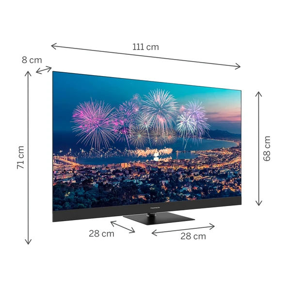 Thomson 50QG6C14 UHD 50" 126 Ekran Uydu Alıcılı Google Smart Qled Plus TV - 2