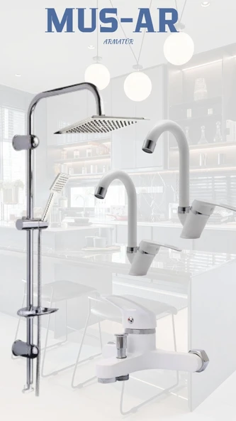 Dubai Yağmurlama Robot- Banyo - Lavabo- Mutfak 4'lü Set ürün görseli 1