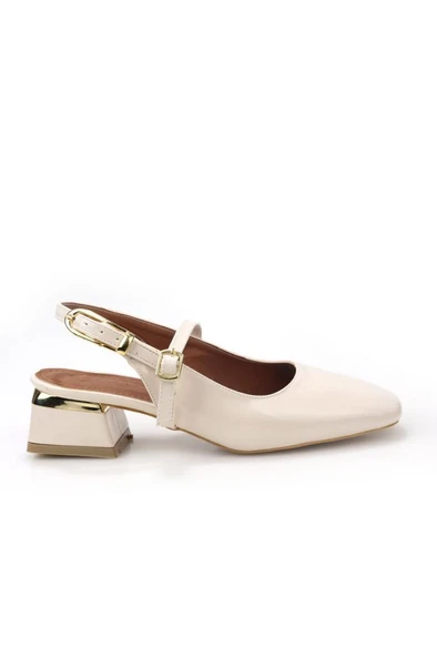 Pisagor Ps-33710 Arkası Açık Kadın Topuklu Ayakkabı - 9