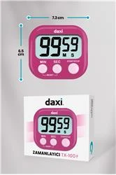 Daxi TX-100 Fuşya Kronometre - 4