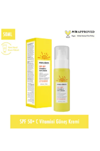 Maruderm C Vitamini İçerikli Güneş Kremi SPF50+ – Aydınlatıcı & Antioksidan Etki, 50 ml - 2