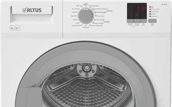 Altus AL 81 IC 8 KG Isı Pompalı Çamaşır Kurutma Makinesi - 3