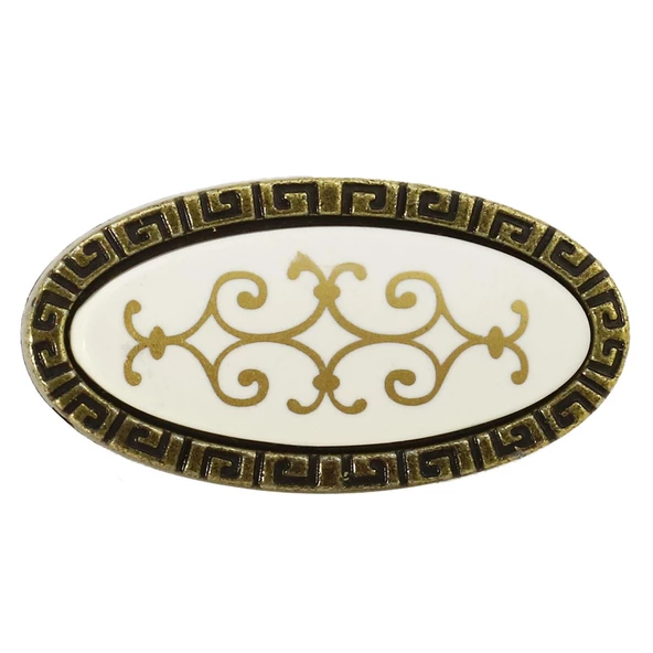 Seçil Düğme Eskitme Antik (4 ADET) Mobilya Mutfak Çekmece Dolap Dolabı Kapak Kulpu Kulbu Kulpları - 4